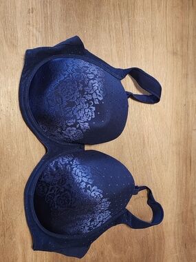 Soma Navy Floral Lace Contour Bra